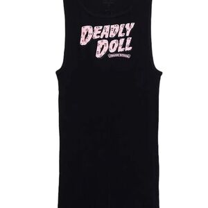 Chrome Hearts Black and Pink Tank Top